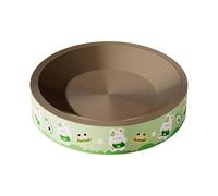 Boîte à griffer pour chat en carton, jouet interactif en carton à gratter, jouet à gratter, grattoir pour chat, tampons de rechange pour animaux de compagnie de taille moyenne et petite