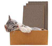 Boîte à griffer pour chats Tigre Carton de 5 planches à griffer Soin des griffes pour animaux 44 x 29 x 12,5 cm