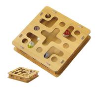 Boîte à Griffes pour Chats, Griffoir en Bois avec Clochette, Boîte d'Enrichissement pour Les Griffes, pour Chatons d'Intérieur de Compagnie Stimule Les Instincts et Protection des