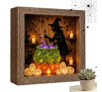 Boîte À Halloween Souvenirs Ornement de Collection Effrayant avec Lumière