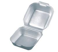 Boîte à hamburger carrée, XPS, 120 x 120 x 75 mm