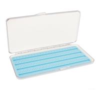 Boîte à hameçons transparente avec doublure en silicone pour une rétention sûre des appâts, charnière en acier inoxydable et design étanche pour une gestion facile du matériel de pêche (petite épaisse