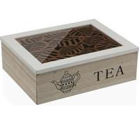 Boîte à infusion versa panneaux en bois mdf 23 x 7,5 x 17,5 cm