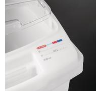 Boîte à ingrédients transparente avec roulettes - 100 L Araven