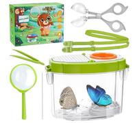 Boîte à Insecte kit De Capture D'insectes，BoîTe D'Observation des Insectes pour Enfants avec Pince à Épiler en Plastique Loupe pour Enfants Exploration en Extérieu Observant