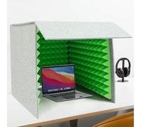 Boîte à insonorisation, cabine vocale portable, pièce d'isolation sonore, couverture d'enregistrement de bureau pliable pour podcasts, voix off, chant