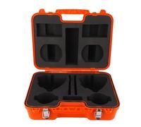 Boîte à instruments d'arpentage PP Boîte de transport de station totale portable à double verrouillage de grande capacité avec poignée pour géomètres et ingénieurs Mallette de