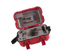 ＡＷＨＡＯ Boîte à instruments d'arpentage, valise étanche de grande capacité, organisateur de rangement à Double verrouillage, étui de transport de niveau pour, Rouge