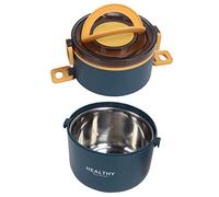 Boîte à Isolée avec Compartiment Amovible pour Utilisation en Extérieur, Acier Inoxydable à Trois Couches de 2 200 Ml (Bleu élégant)
