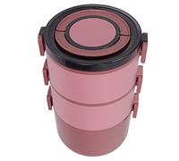 Boîte à Isolée avec Compartiment Amovible pour Utilisation en Extérieur, Acier Inoxydable à Trois Couches de 2 200 Ml (Asie de l'Ouest rouge)