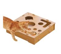 Boîte À Jouets De Lime À Griffes pour Chat,Protecteur de Meubles en Bois | avec Accessoire à Clochette Qui Lime Les Griffes,pour Chiot Lapin Chien Jeu