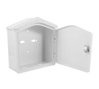 Boîte à Lait en Plastique avec Serrure Murale Blanc pour Extérieur | Bords Sécurisés et Finition Polie, Rangement Organisé pour Enveloppes et Petits Colis, Fixation Près D’une Porte ou Rambarde