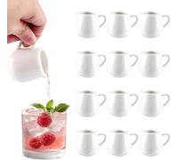 Boîte à lait en porcelaine, boîte expresso de 50ml, congélation du, petite, Cappuccino Latte(With handle,Medium)