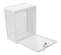 Boîte à Lait Suspendue pour Porche Extérieur, Verrouillable, Blanche | Abs, Installation Murale Facile, Stockage Sécurisé avec Serrure et Clé, Usage Extérieur pour Lait Frais