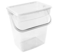 Boîte à lessive, 10 litres, gris transparent