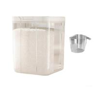 Boîte à lessive 5,5 l hermétique avec couvercle pop-up - Récipient transparent pour buanderie (5,5)