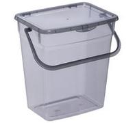 Boîte à lessive, 6 litres, gris transparent