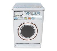 Boîte à Lessive en Métal, Boîte de Rangement pour Lessive avec Couvercle, Récipient à Lessive, Boîte à Lessive, Boîte à Lessive, Récipients de Rangement, Look Machine à Laver,