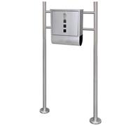 Boîte à lettre sur support en acier inoxydable