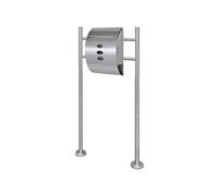 Boîte à lettre sur support en acier inoxydable