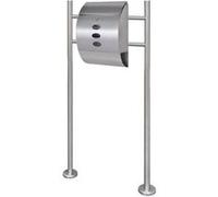 Boîte à lettre sur support en acier inoxydable