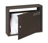 Boite à lettres Commerciale 2 serrure à cylindre laqué marron 400 X 300 mm DECAYEUX 213247