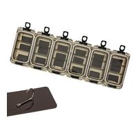 Boîte à leurres de pêche, conteneurs de pêche - Mallette de rangement étanche pour accessoires de pêche - Boîte à leurres clandestin étanche hermétique, conteneur de leurres transparent pour hommes
