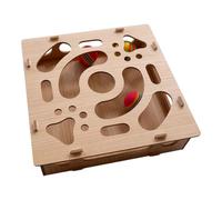 Boîte à Lime pour Griffes de Chat | Lime à Griffes Interactive | avec Clochette et Balle, Boîte d'Activité à Griffe Puzzle - pour Entraînement, Dentition, Exercice des Chats et Chiots au Salon