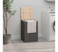 Boîte à Linge 88,5x44x66 cm Bois Massif de Pin Panier Corbeille Coffre vidaXL