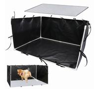 Boîte à litière de Chien - Borquette de litière de Grands Chiens | Clôture de Toilette pour Animaux de Compagnie Facile 600D, boîte de Pot de Chien intérieure réglable, Toile de Restauration en Plein