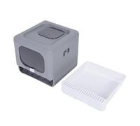 Boîte à Litière de Gros Chat Pliable avec Une Conception Supérieure à l'entrée et à la Maison pour Un Usage Domestique (#1)