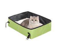 Boîte à litière de Voyage, bac à litière Pliable | Pan de litière Pliable, Voyage Portable des Toilettes pour Chats - Toilettes pour Animaux de Compagnie étanches à l'épreuve des fuites, licenciement