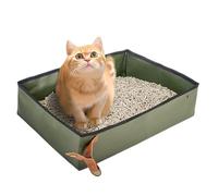 Boîte à litière portable pour chat - Étanche pour le camping en plein air | Pet Carry Supply Space Sparet Toilette pour l'entraînement en appartement à l'intérieur de la maison en plein air en voiture