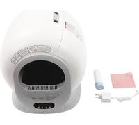 Boîte à litière pour chats, autonettoyante, surveillance en temps réel, BLANC
