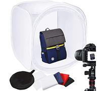 Boîte à Lumière 90x90x90cm Photo Studio Portable, Tente de Shooting Pliable avec 4 Couleurs Toiles de Fond