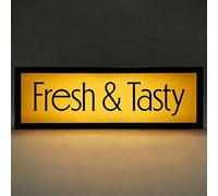 Boîte à lumière à néon LED RVB fraîche délicieuse avec panneau d'avertissement dimmable à télécommande et à commande d'APP pour les bibliothèques de cinéma les cafés