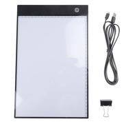Boîte à Lumière De Tableau LED De Traçage A4, Panneau Lumineux A4 Boîte à Lumière LED A4 Pour Dessin, Croquis, Traceur, Bloc De Lumière De Traçage Ultra Fin, Bloc De Lumière A4 LED Pour Peinture Diama