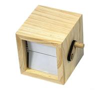 Boîte à lumière en bois rotative à manivelle pour photographie - Luminosité réglable - Cadre photo pour décoration de salon (couleurs originales)