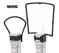 boîte à lumière Flash pour appareil photo,Kit de diffuseur,réflecteur blanc pliable et réflecteur double face argent/blanc pour Nikon Sony,2 pièces