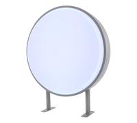 Boîte à lumière LED double face ronde étanche - Panneau lumineux - Projecteur circulaire - 50 cm - Pour les restaurants, les snacks, les magasins