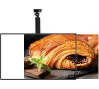 Boîte à lumière LED publicitaire, tableau mural pour menu pour restaurants et magasins, options de suspension polyvalentes pour un affichage efficace