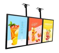 Boîte à Lumière LED Snap Frame Rétroéclairée pour Panneau-Menu de Restaurant et Café - Écran d'Affichage Mural Éclairé 3D Étanche pour Magasin 60×100cm/23.62×39.37in