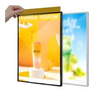 Boîte à lumière lumineuse publicitaire ultra fine pour magasins, format A4 à A1, parfaite pour les promotions en intérieur