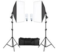 Boîte à lumière photographique, système d'éclairage continu, séance photo en studio, ampoules de 45W