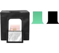 Boîte à lumière pour la photographie, éclairage annulaire LED, 6 fonds de couleur, 40 cm