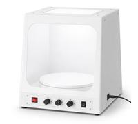 Boîte à lumière pour photographie avec variateur d'intensité et rotation à 360 degrés pour vidéo et commerce électronique, idéal pour la numérisation 3D et la photographie de produits