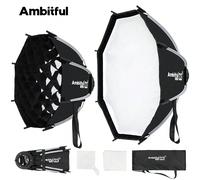Boîte à lumière softbox de montage rapide AMBITFUL Q3 pour le remplissage GODOX ML100 BI LED, le flash de caméra, le speedlite GODOX (ne contient pas de grilles) 60CM,40 cmPolyester