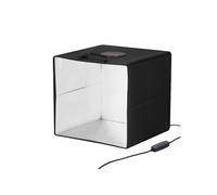 Boîte à lumière studio photo 31x31 cm 3000-5600 K 6 toiles de fond couleur