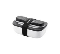 Boîte à lunch blanc avec couverts de voyage Store and Go - - Blanc - Inox