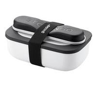Boîte à lunch blanc avec couverts de voyage Store and Go - Guzzini - Blanc - Inox Blanc G